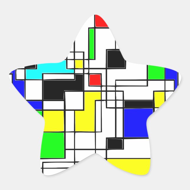 Adesito Estrela Homenagem Aleatória A Mondrian (Frente)