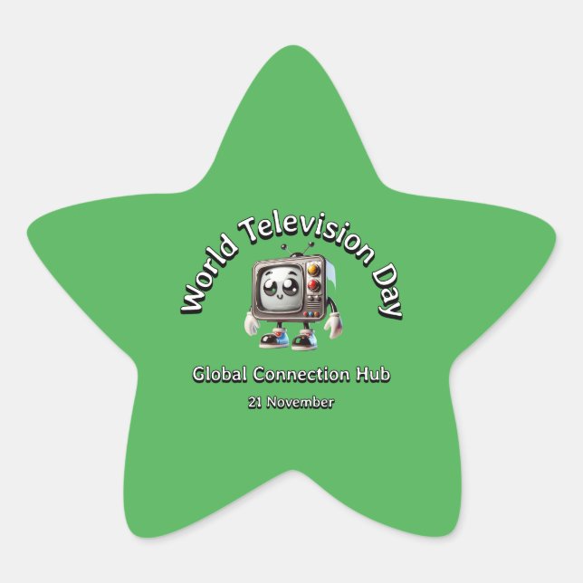 Adesito Estrela Hub de Conexão Global. Dia Mundial da Televisão. (Frente)