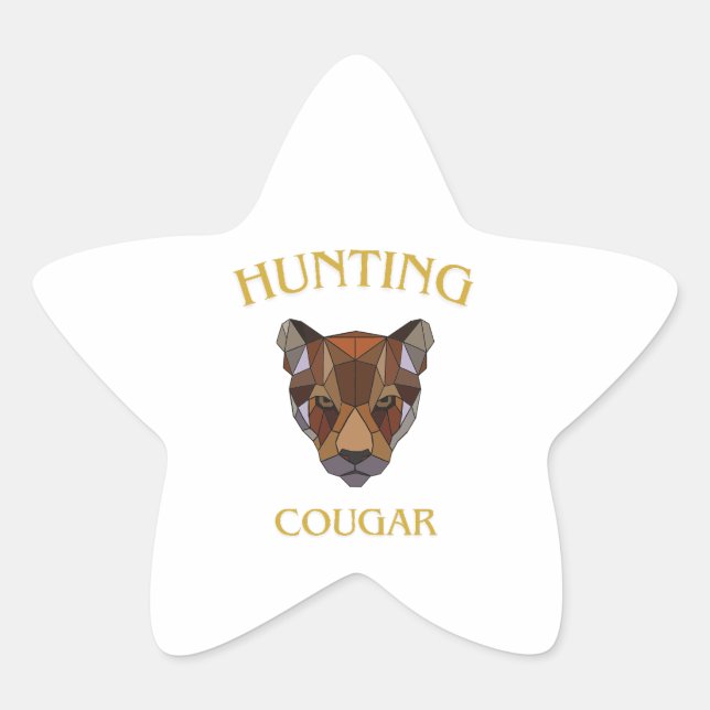 Adesito Estrela hunting cougar sticker (Frente)