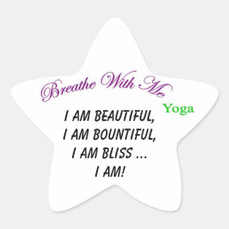 Adesito Estrela "I Am" Star Sticker