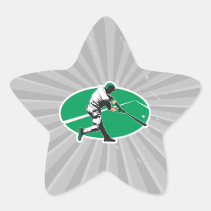 Adesito Estrela ilustração do vetor de hitter de beisebol