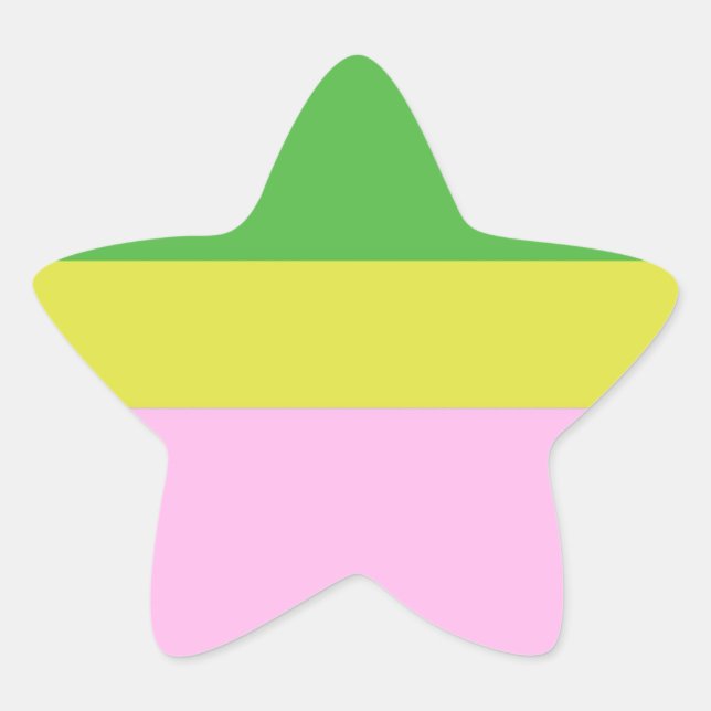 Adesito Estrela imagem três cores arte (Frente)