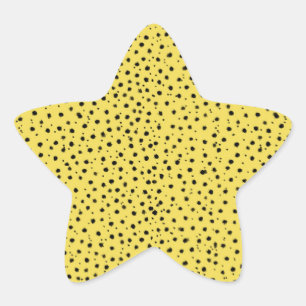 Adesito Estrela Impressão de Guepardo em cores naturais