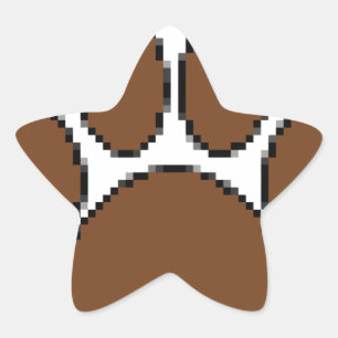 Adesito Estrela Impressão de Pixel Cão