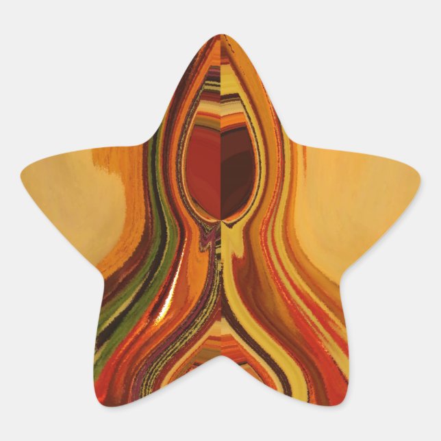 Adesito Estrela Impressão de Roteiros de Tonalidade abstrato (Frente)