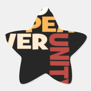 Adesito Estrela impressão do Love Rocks Peace Art de 2014