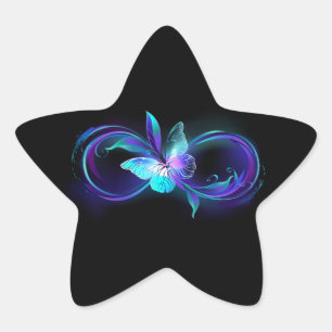 Adesito Estrela Infinidade brilhante com borboleta mágica