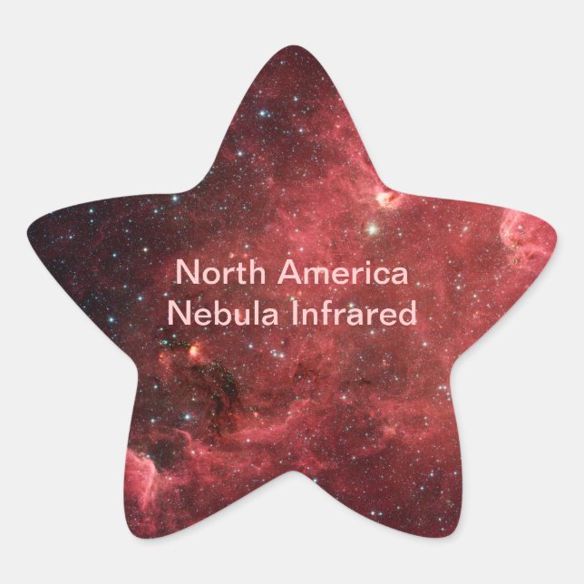 Adesito Estrela Infravermelho da Nebulosa América do Norte (Frente)