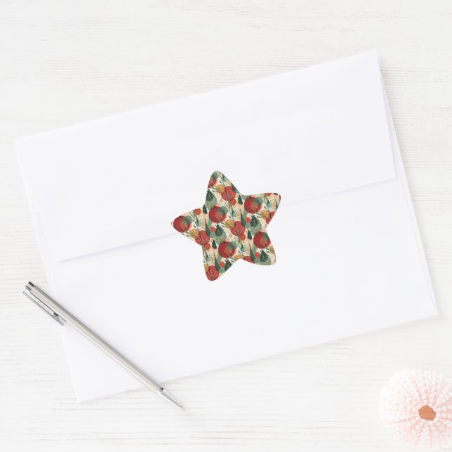 Adesito Estrela Inverno / Abstrato de Natal (Envelope)