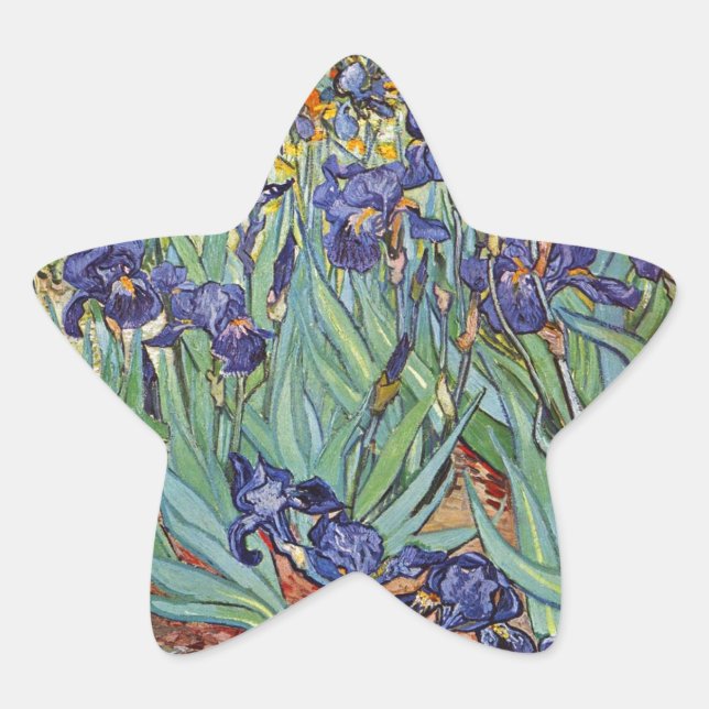 Adesito Estrela Íris de Van Gogh Pintura Impressionista (Frente)