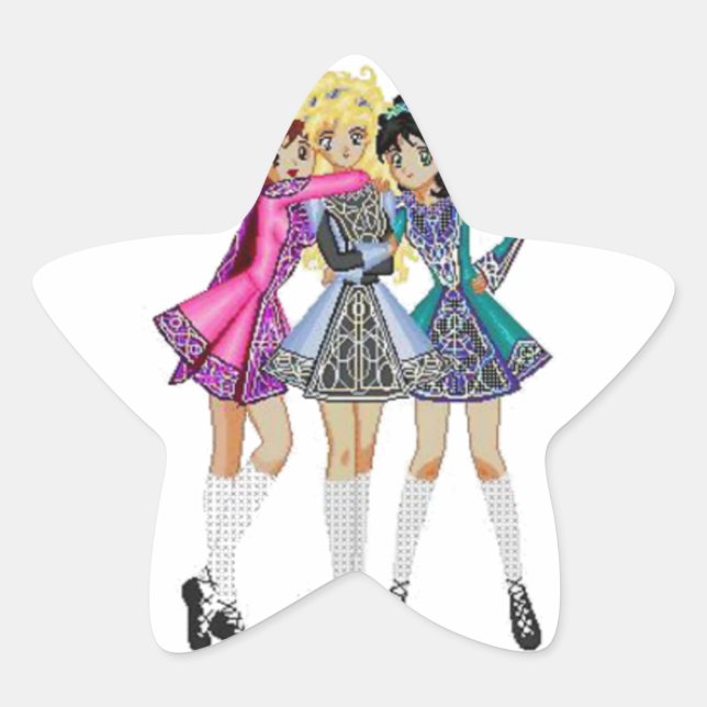 Adesito Estrela Irish Dance Sticker (Frente)