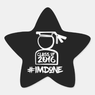 Adesito Estrela Já terminei o Mais velho 2016 Star Sticker