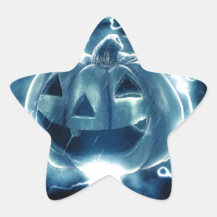 Adesito Estrela Jack-o-Lanterna assustador
