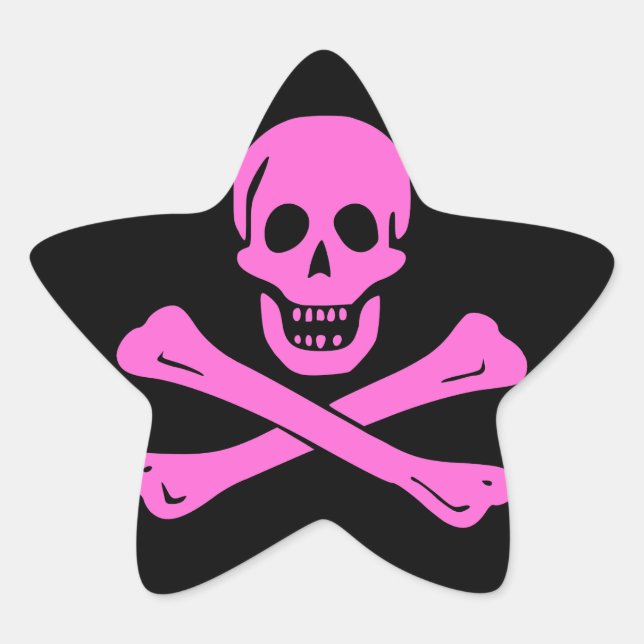 Adesito Estrela Jolly Roger Pink (Frente)