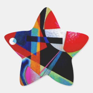 Adesito Estrela Kandinsky na pintura de Abstrato azul