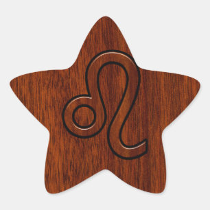 Adesito Estrela Leão Zodíaco - Sinal de Brown Mahogany no estilo