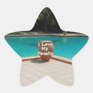 Adesito Estrela Legal Hakuna Matata Piscina Lado Eu amo Minha Famí