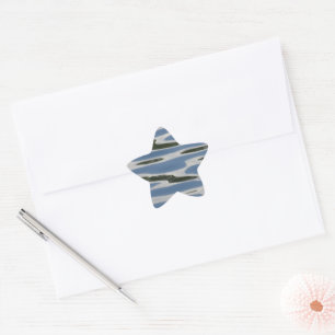 Adesito Estrela Legal padrão azul e branco