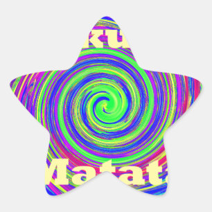 Adesito Estrela Linda e colorida Vetor de Whirl geométrico