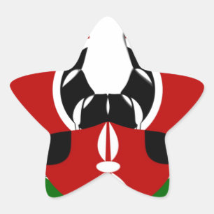Adesito Estrela Linda Tapeçaria no Quênia: Borboleta da Bandeira M