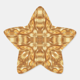 Adesito Estrela Lindo padrão abstrato dourado