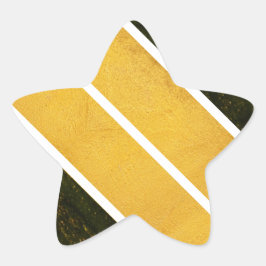 Adesito Estrela Linhas brancas Douradas verdes