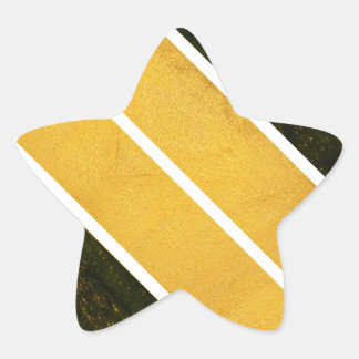 Adesito Estrela Linhas brancas Douradas verdes