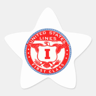 Adesito Estrela Linhas dos Estados Unidos Primeira Classe