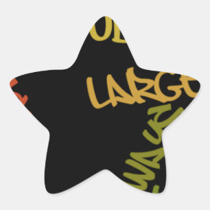 Adesito Estrela Live Life Large Word Art Impressão