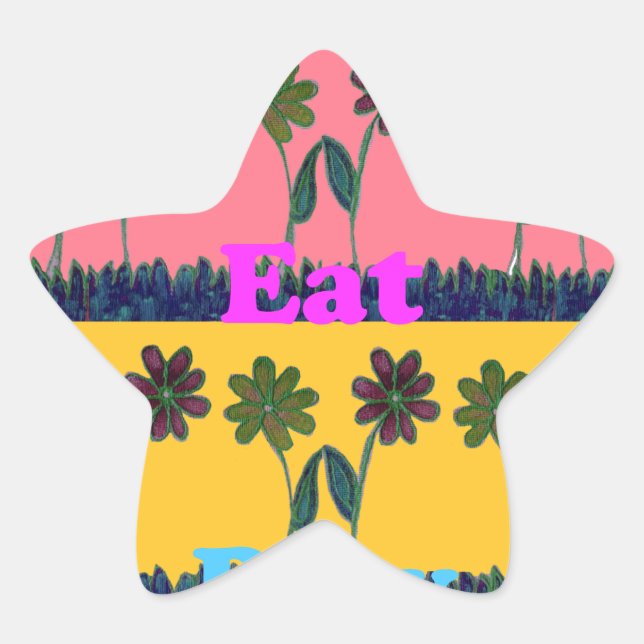 Adesito Estrela Love Comer Play Art Impressão (Frente)