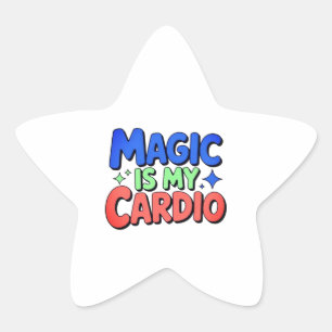 Adesito Estrela Magic É Meu Cardio Sticker