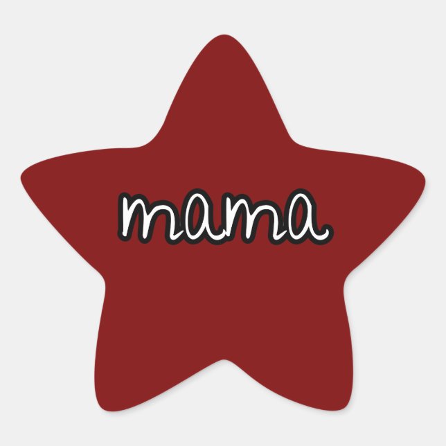 Adesito Estrela mamãe  (Frente)