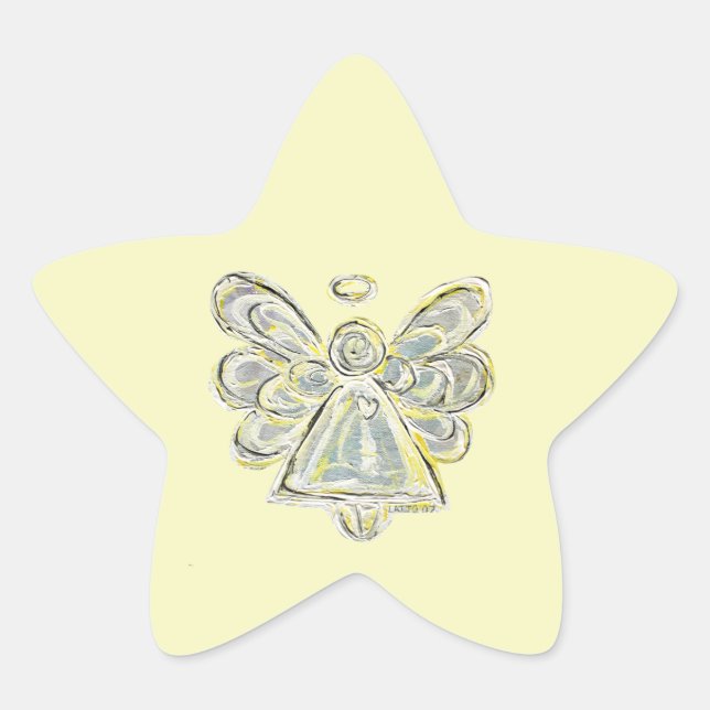 Adesito Estrela Manchas Decretadas Personalizadas do Anjo Branco d (Frente)