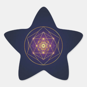 Adesito Estrela Mandala Dourado Celestial — Equilíbrio no Infinito