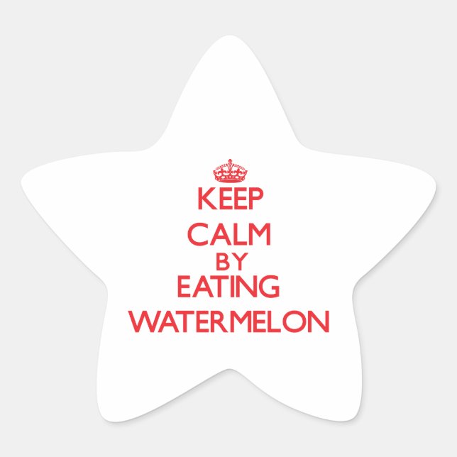 Adesito Estrela Mantenha a calma comendo Watermelon (Frente)