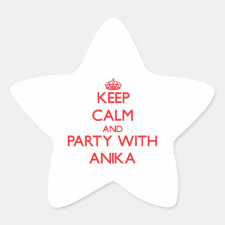 Adesito Estrela Mantenha calma e festejo com Anika