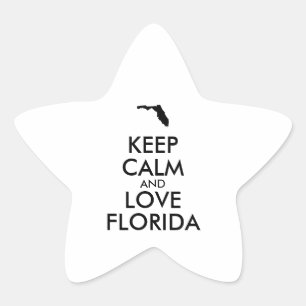Adesito Estrela MANTER CALM e AMAR FLORIDA personalizável