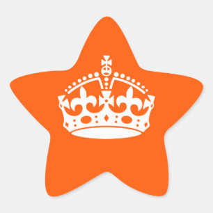 Adesito Estrela MANTER Ícone CALM CROWN em Orange Personalizar es