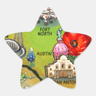 Adesito Estrela Mapa de Cartões de Georgetown Texas