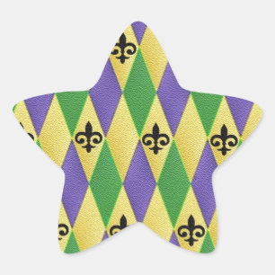 Adesito Estrela Mardi Harlequin Fleur De Lis