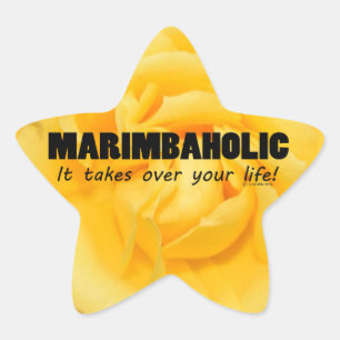 Adesito Estrela Marimbaholic Life Star Sticker