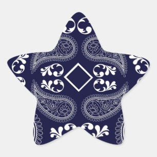 Adesito Estrela Marinho azul branco azul-design