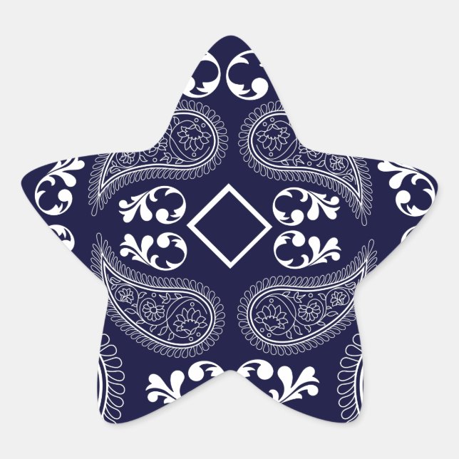 Adesito Estrela Marinho azul branco azul-design (Frente)