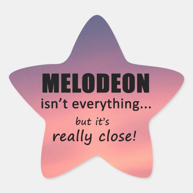 Adesito Estrela Melodeon não é tudo o Star Sticker (Frente)