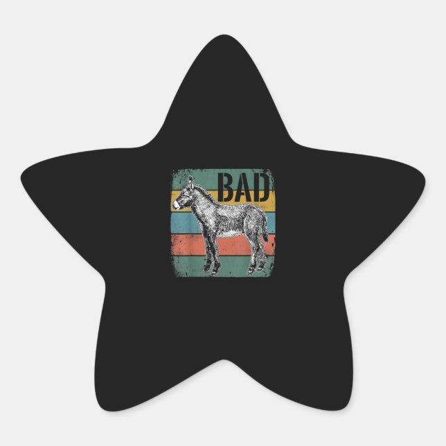 Adesito Estrela Meme Donkey Mau | Presentes Cute Donkey Lover (Frente)