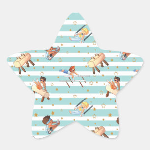 Adesito Estrela Meninos ginástica Anéis paralelos Bares Pommel Hor