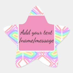 Adesito Estrela Mensagem personalizada de adicionar nome à aquarel