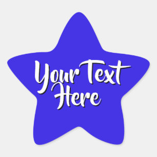 Adesito Estrela Mensagem Personalizada Estrela Azul Recompensa d