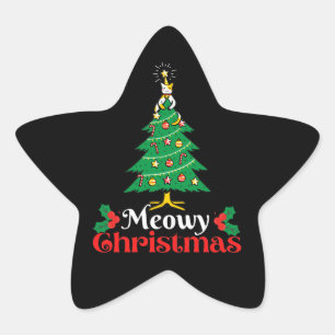 Adesito Estrela Meowy Christmas