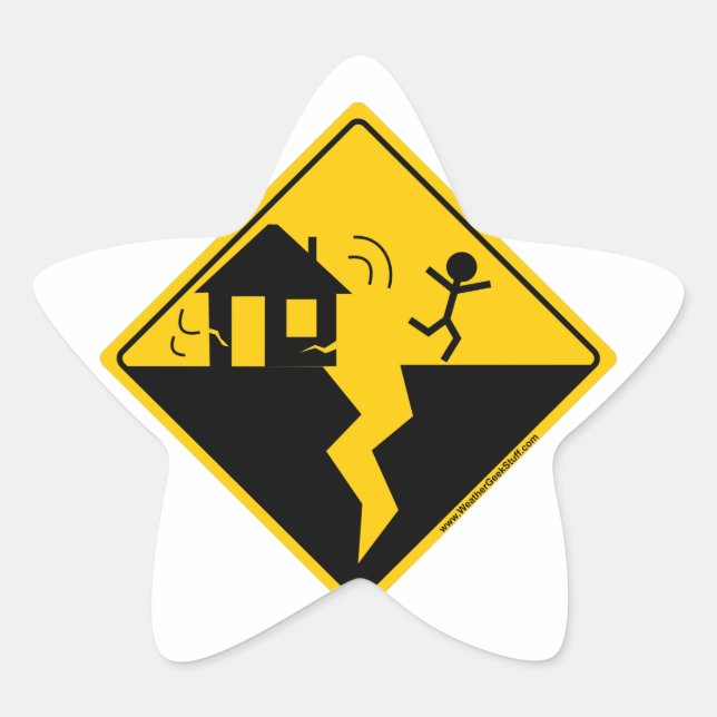 Adesito Estrela Merchandise e Vestuário de Alerta Terremoto (Frente)
